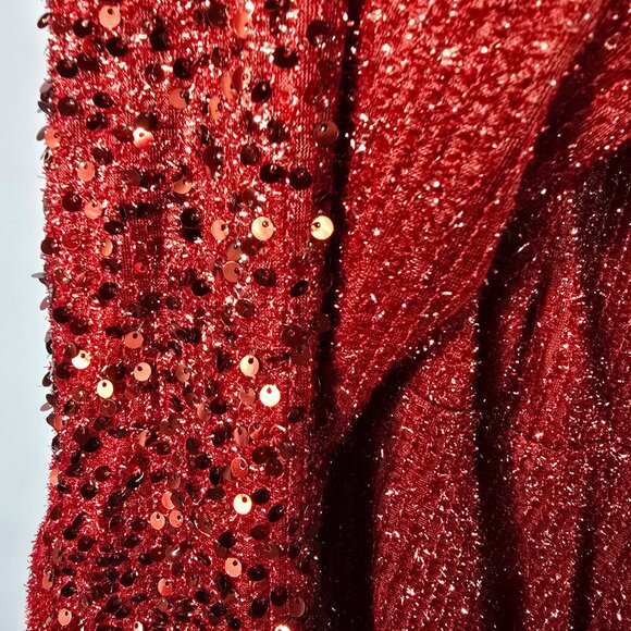 UNITHORSE Formal Long Sleeve Gown Evening Dress Sequins Size 22 (HG) - Picture 8 of 13